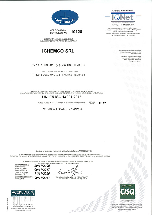 ISO 14001 Certiquality